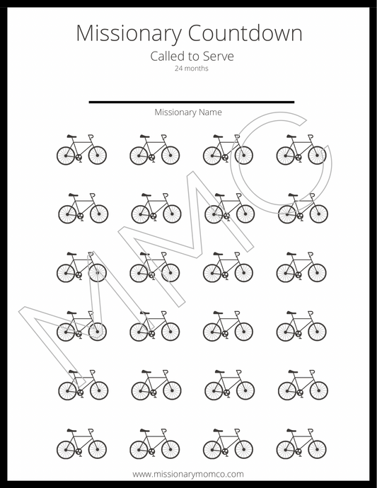 Missionary Bike Countdown